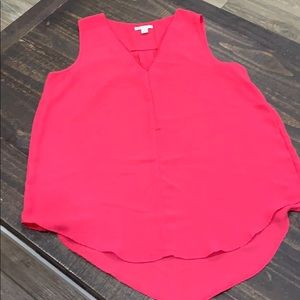 Hot pink sleeveless shirt